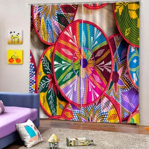 埃塞俄比亚传统设计遮阳帘以色列热卖窗帘豪华客厅卧室窗户装饰