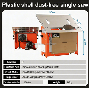 Portable Electric Double Table <b>Saw</b> Machine 220V Sliding Folding Table for Woodwork Horizontal Style with Core Motor Component - Product Image 2