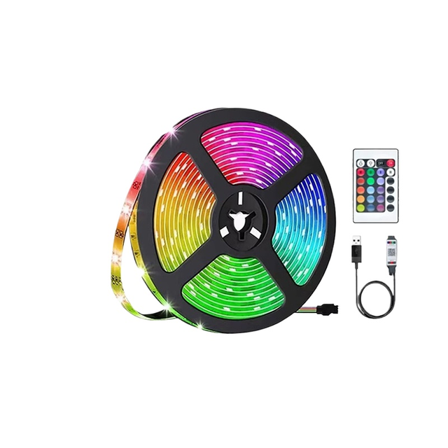 YN Starlight HighQuality RGB 5050 LED Strip Waterproof Durable 44Button Remote Controller Included