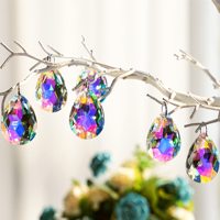 Coloré ab Lustre Cristal Prismes Suspendus Pendentifs 50mm Lustre Cristal Prismes Pendentifs