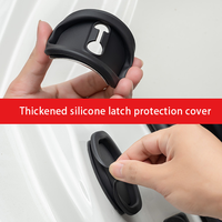 Coussinets de protection universels en silicone pour serrure de porte de véhicule, accessoires extérieurs silencieux et absorbant les chocs, housse de protection