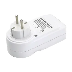Thermostat numérique grand écran EU/US/FR/UK avec prise <span class=keywords><strong>de</strong></span> contrôle <span class=keywords><strong>de</strong></span> température, minuterie et <span class=keywords><strong>sonde</strong></span> pour chauffage et refroidissement - Product Image 5