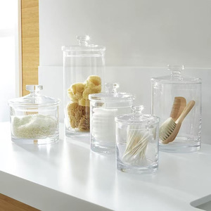 400ml 주방용 원형 투명 유리 식품 보관 용기 (유리 뚜껑 포함, 쿠키, 샐러드, 젤리, 사탕 보관용) - Product Image 4