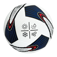 Ballon de football en caoutchouc durable, taille officielle 5, résistant à l'usure, gonflable, pour entraînement en extérieur, école, terrain de jeu
