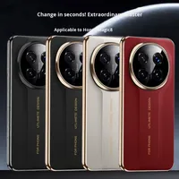 Étui de téléphone en similicuir pour Honor Magic8Pro, design professionnel, électroplaqué, gaufré, instantanément maître de la légèreté