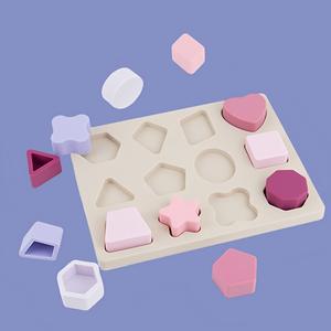 Jouet de dentition en silicone pour bébé, puzzle en forme de puzzle, 180x140mm, aide au développement éducatif pour 0-24 mois, unisexe - Product Image 2