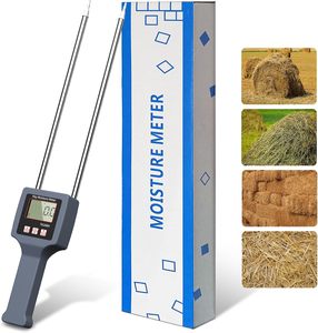 เครื่องวัดความชื้นดิจิตอล GOYOJO TK100H สำหรับพืชอาหารสัตว์และอัลฟัลฟ่า พร้อมแบตเตอรี่ในตัว หัววัดชดเชยอุณหภูมิแบบ LED ที่แม่นยำ - Product Image 2