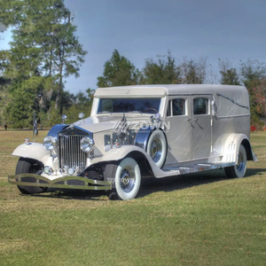 Luxury Retro <b>Gasoline</b> Tourist Car Black Classic Limousine Style for Villa Area Shuttle Use - Product Image 2
