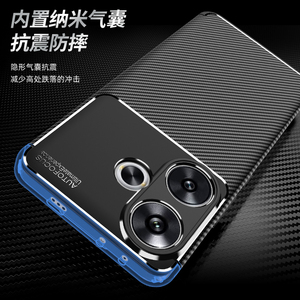 Funda Protectora de Silicona TPU Suave con Patrón de Fibra de Carbono Mate y Protección para la Cámara para Xiaomi <span class=keywords><strong>Poco</strong></span> F6 5G F6 <span class=keywords><strong>Pro</strong></span> - Product Image 2