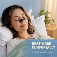 Offre Spéciale : Bandes Nasales pour le Sommeil – Vente en Gros, Adhésif Fort et Flexible, Patch Nasal Respirant pour un Sommeil Amélioré et un Meilleur Flux d'Air Nasal