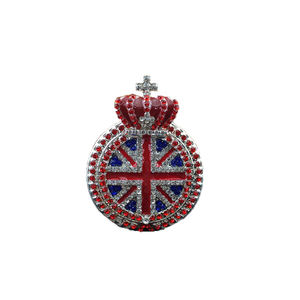 Large <strong>Union</strong> <strong>Jack</strong> with Crown Brooch Fancy Christmas Gifts British Flag Brooch Clothing Accessories - Product Image 1