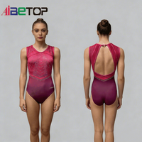 Vente flash - Justaucorps de gymnastique en strass personnalisé pour filles, tenue d'entraînement de danse, justaucorps de compétition de gymnastique, sublimation