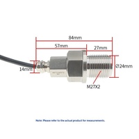 Sonde de surveillance d'intensité lumineuse en acier inoxydable pour pipeline fileté, transmetteur de luminosité RS485, sonde de tension et de courant