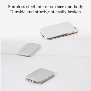 Double-sided 1x/2x Magnifying Folding Mini Portable Pocket Compact Travel Foldable Small Makeup <b>Mirror</b> for Make up Custom Logo - Product Image 2