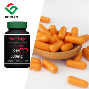 Cápsulas de Coenzima <span class=keywords><strong>Q10</strong></span> Ubiquinol <span class=keywords><strong>Q10</strong></span>, 500 mg/1000 mg, 98% de Pureza, Suplementos para el Cuidado de la Salud al por Mayor OEM para Apoyo Antioxidante - Product Image 1