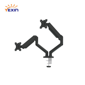 Nuevo soporte de <span class=keywords><strong>monitor</strong></span> VESA de ordenador <span class=keywords><strong>Vertical</strong></span> de escritorio de pared triple doble individual para monitores 1 2 3 4 - Product Image 2