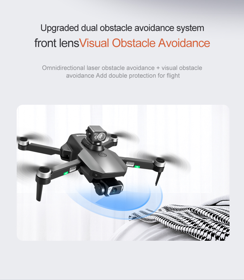 RG109 MAX - RC Drone, Upgraded dual obstacle avoidance front lensVisual Obstacle Avoidance Omnidirectional laser