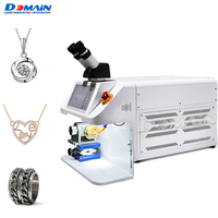 DOMAINLASER Soudeuse par points d'or argenté avec plate-forme rotative Bijoutiers Soudeuse laser Machine de soudage par points laser 150W 200W
