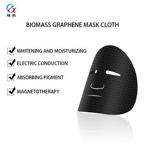 <span class=keywords><strong>Masque</strong></span> facial en tissu noir en graphène Y118, conducteur de micro-courant, nettoyant les pigments, la poussière, les points noirs, matériau de substrat - Product Image 2