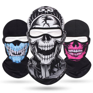 Maschera Balaclava Traspirante a Rete con <span class=keywords><strong>Teschio</strong></span> Fantasma per Ciclismo e Moto, Asciugatura Rapida, Copertura Completa del Viso - Product Image 1