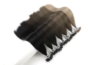 Extensiones de Cabello Chino Virgen Remy 100% K.Swigs con Punta en U, Colores Oscuros de Alta Calidad para Trenzas, Sin Caída, Sin Químicos, Fáciles de Teñir