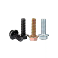 Vis à bride hexagonale DIN6921 en acier Gr 4.8/8.8/10.9/12.9, finition noire, zinguée HDG, M5-M12, emballage personnalisé, en stock, directement de l'usine