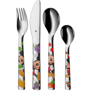 Set de regalo: cubiertos infantiles WMF Disney Mickey Mouse con grabado + babero con nombre - Product Image 5