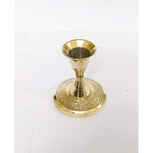 <b>Brass</b> 3.2-Inch Candle Stand Living Room Metal Pillar <b>Holder</b> Table & Wedding Gift Centerpiece Elegant <b>Candlestick</b> Lanterns & Jars - Product Image 2
