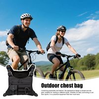 Sac de poitrine imperméable Oxford et gilet tactique pour hommes/femmes, équipement EDC avec fermeture éclair pour la course à pied, le cyclisme et les entraînements