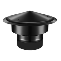 Chapeau de cheminée pour poêle à bois OEM, 6 pouces, renforcé, avec vis, installation facile