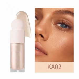 Logotipo personalizado de alta calidad de maquillaje líquido resaltador al por mayor vegano bajo Moq Rosa Mini brillo líquido resaltador - Product Image 4