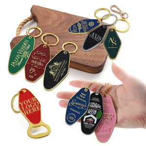 Cá nhân hoá vòng chìa khóa vàng cổ điển motel Logo Keychain tùy chỉnh Keychain kim loại kẽm hợp kim số phòng khách sạn Keychain thẻ chìa khóa - Product Image 1
