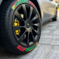 4 Pneus par Ensemble, Autocollants 3D Personnalisés pour Pneus, Design Connecté Modifié pour Roues de Voiture