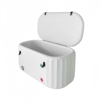 Baignoire gonflable portable en PVC pour la thérapie par l'eau froide, pour la récupération des athlètes, bain de glace, baignoire de plongée, capacité de 60 gallons+, utilisation en extérieur, 2