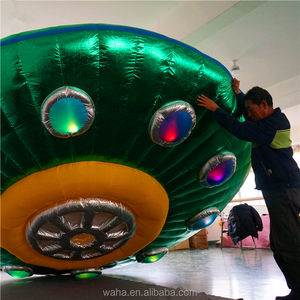 LED Riesiges Aufblasbares UFO-Modell aus Oxford/PVC-Materialien Anpassbare Größen für Innen-/Außenwerbung - Product Image 3