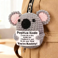 Jouets en crochet faits à la main, animaux amigurumi, koala, souris, tigre, poupées, cadeaux doux et tricotés kawaii 2025, pour la décoration de la chambre d'enfant