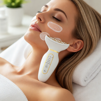 Appareil de massage vibrant multifonctionnel portatif personnalisé à 3 vitesses, rechargeable, pour le soin du visage et du cou, vente en gros