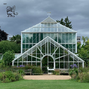 Serre en verre de style victorien avec structure en <span class=keywords><strong>acier</strong></span> galvanisé à chaud et revêtement en poudre, serre en verre en forme de dôme pour jardin, cour arrière, luxe - Product Image 6