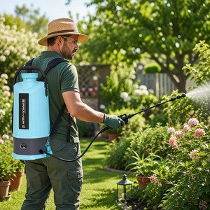 Pulvérisateur de jardin électrique 8L, pulvérisateur portable à batterie, <span class=keywords><strong>lance</strong></span> télescopique, poignée à gâchette, lutte contre les parasites et les mauvaises herbes - Product Image 6