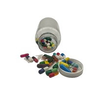 Capsules claires 00 Capsules végétales vides rouges grises