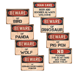 Doxbeware — Plaque métallique, panneau en étain, décorative, signes d'avertissement pour homme, grotte, salon, <span class=keywords><strong>porte</strong></span>, Club, décoration murale <span class=keywords><strong>de</strong></span> maison - Product Image 1