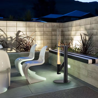 Poêle à granulés moderne d'extérieur, sans électricité, à alimentation automatique, pour terrasse et camping