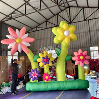 Présentoir de fleurs à double couche personnalisé Plante artificielle Fleur géante gonflable pour événement en plein air