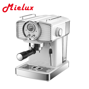 Mielux Máy pha cà phê 1.8L thiết bị nhà bếp nhỏ Espresso cà phê <span class=keywords><strong>Maker</strong></span> với điện sữa Frother thép không gỉ Màu Đỏ - Product Image 5