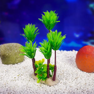Commercio all'ingrosso PVC artificiale albero di cocco piante acquatiche acquario acquario decorazione per vivere all'aperto per alberghi immobili - Product Image 5
