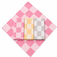 Serviettes réutilisables faites à la main en coton 100% teint en fil à carreaux, 20x20 pouces, 215 GSM, lavables, pour restaurants, hôtels, personnalisables OEM