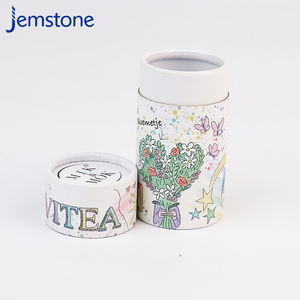 Emballage de boîte de tube en papier biodégradable de logo imprimé de taille personnalisée avec logo personnalisé - Product Image 5