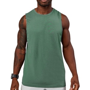 OEM Wholesale Customized Solid Color <b>Men's</b> 100% Cotton tank Tops Puff Printing <b>Singlets</b> <b>for</b> <b>Men</b> - Product Image 6