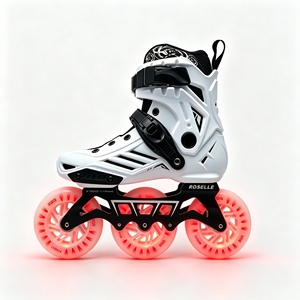 Patins à roulettes de course professionnels tout flash à trois roues pour adultes et enfants, coque en nylon, garçons et filles - Product Image 1