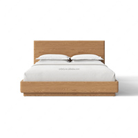 Ensemble lit plateforme et table de chevet ouverte FERLY Bauhaus, chambre à coucher moderne